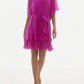 Joseph Ribkoff - Tiered Ruffle Chiffon Midi Dress