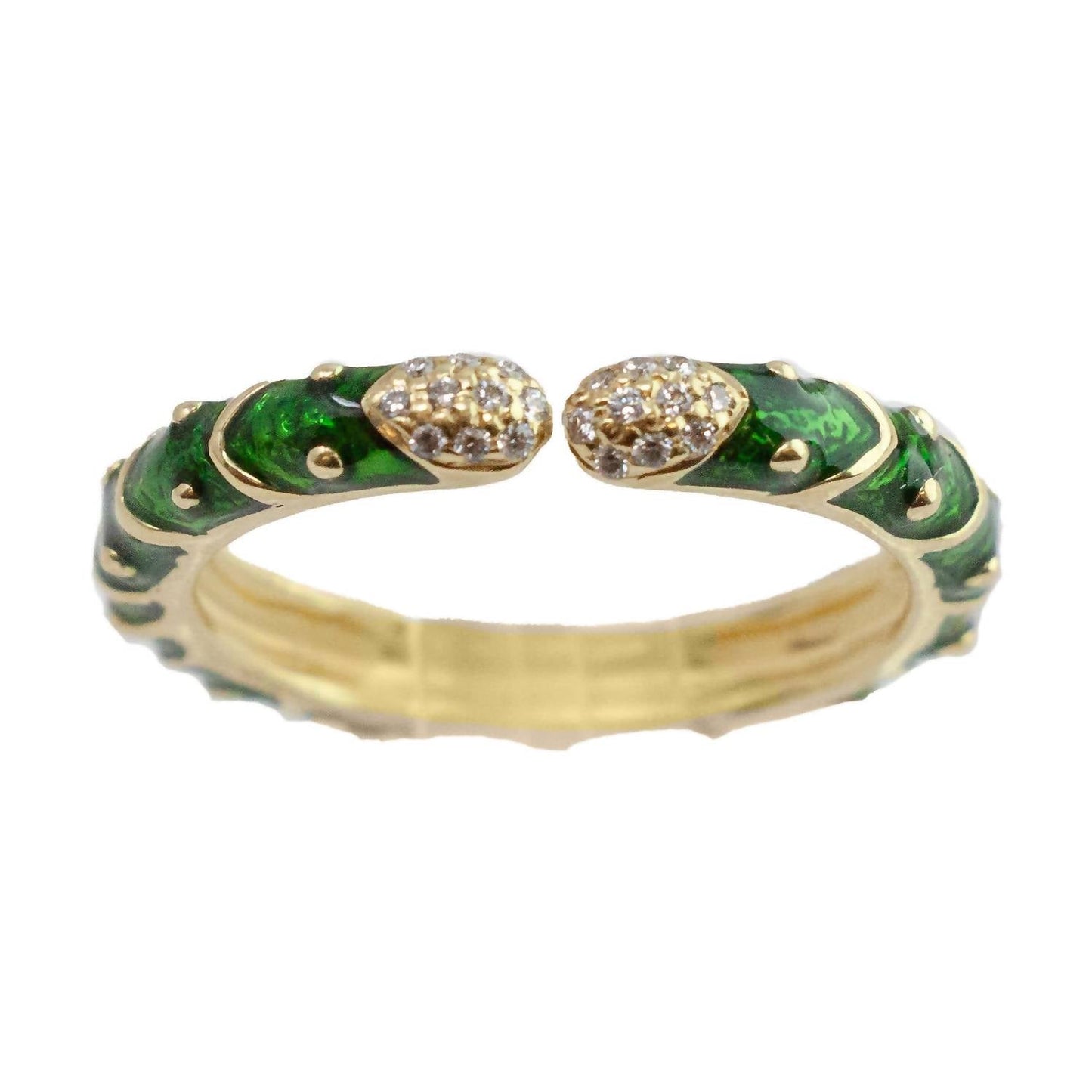 Hidalgo - Women's Enamel Diamond Ring