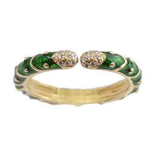 Hidalgo - Women's Enamel Diamond Ring