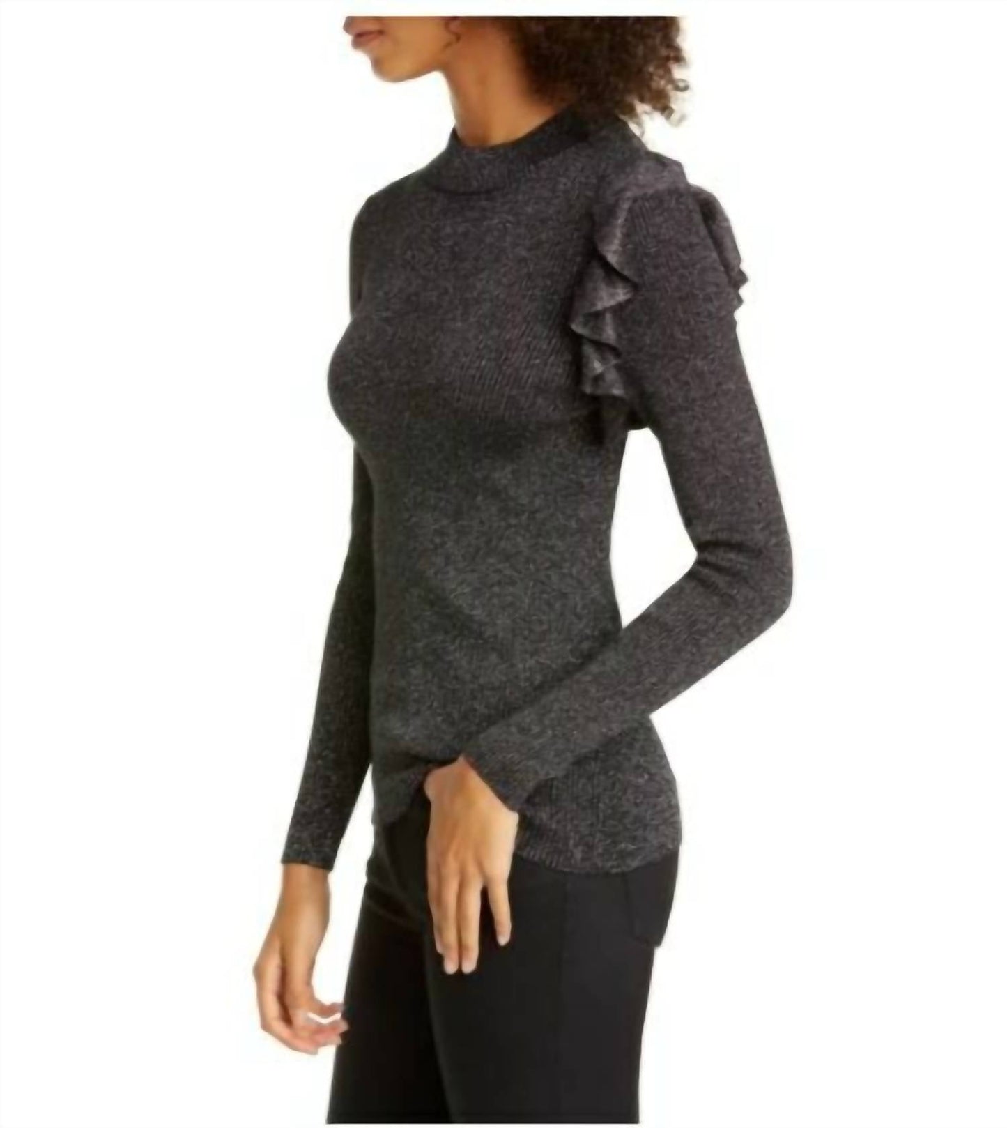 Ted Baker - Addale Rib Knit Ruffle Sweater