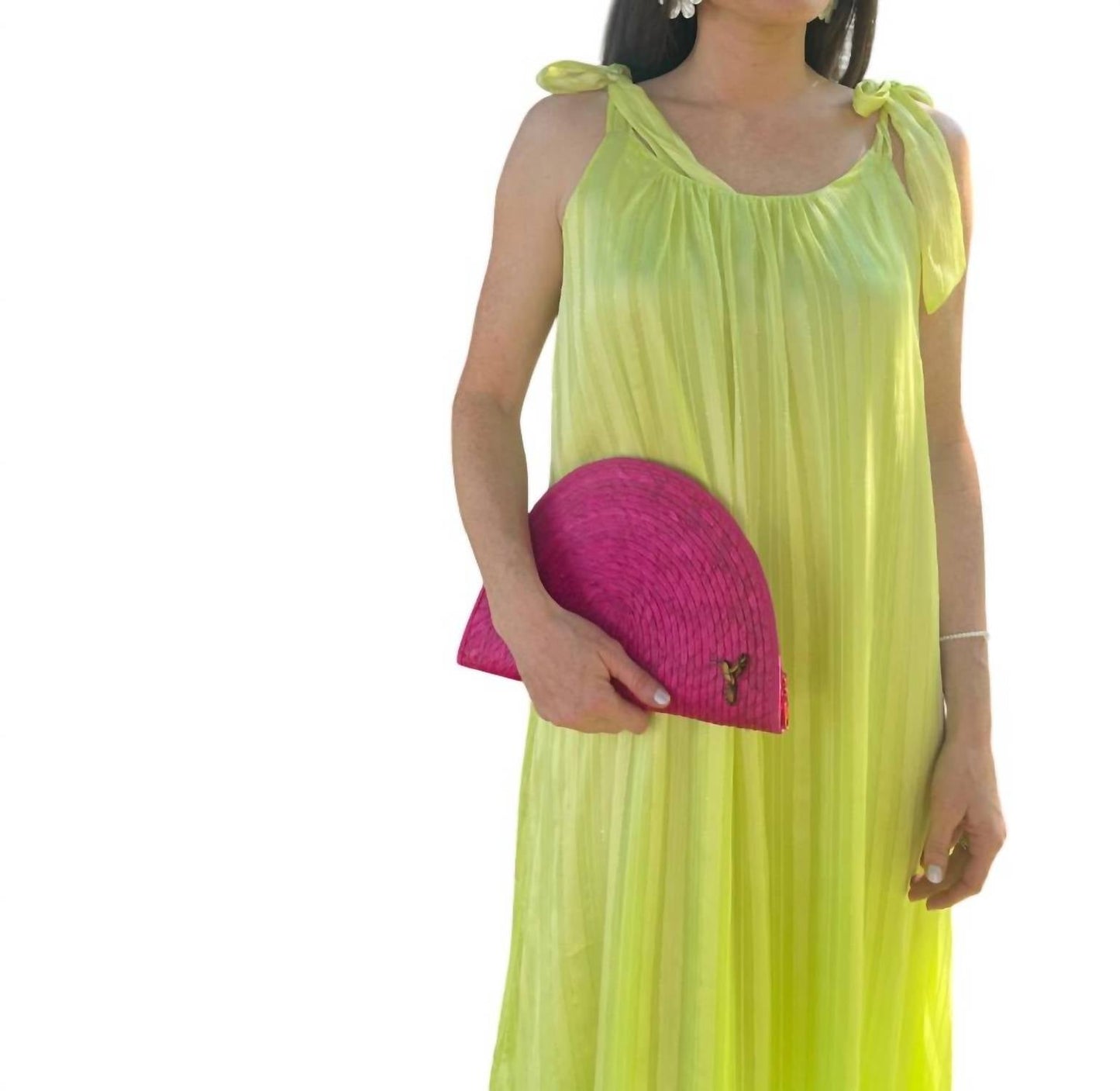 Adrienne - Tie Sleeve Maxi Dress