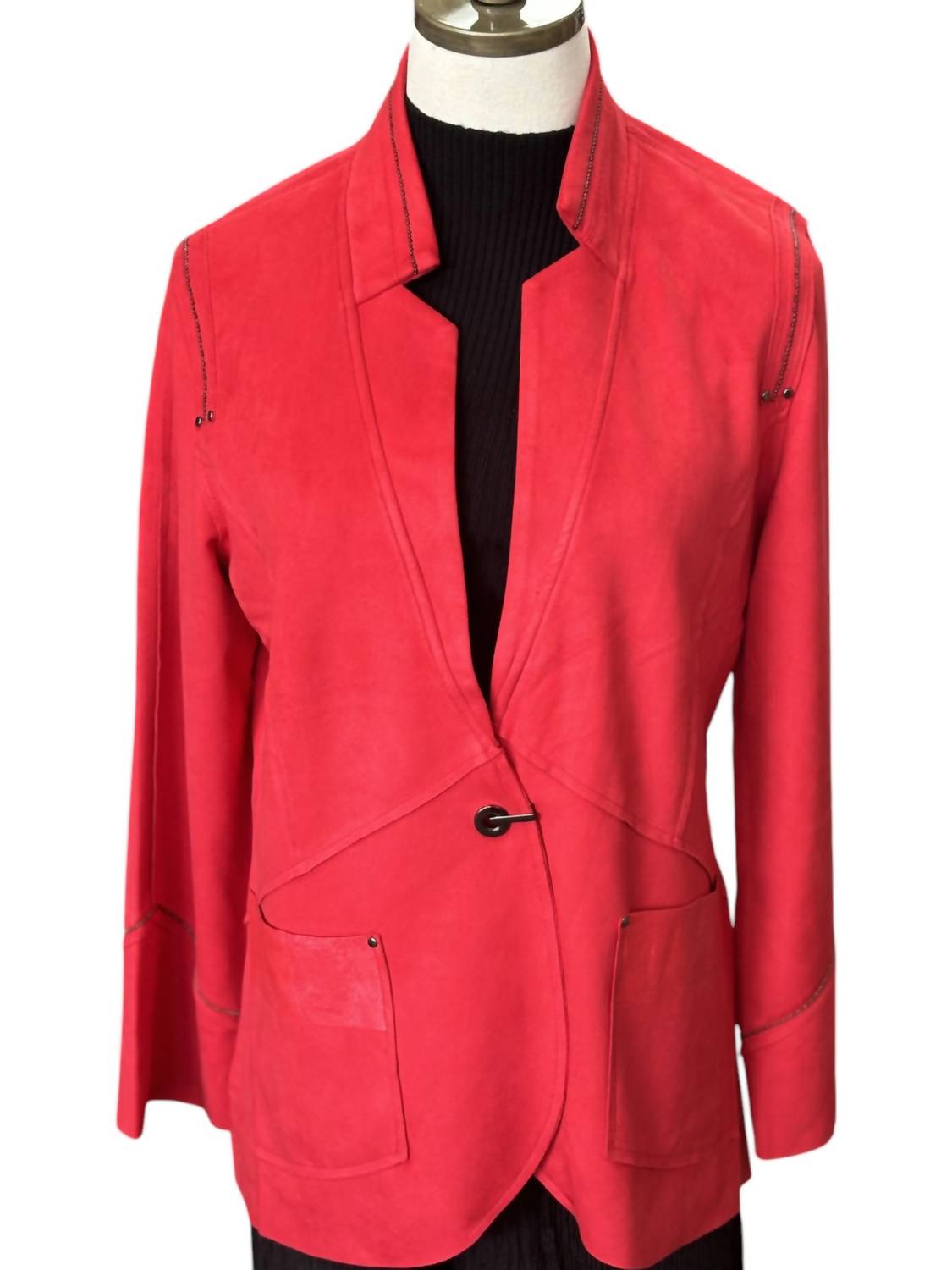 Lemon Grass - Suede Blazer