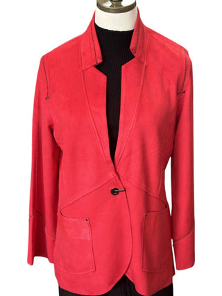 Blazer de camurça Lemon Grass