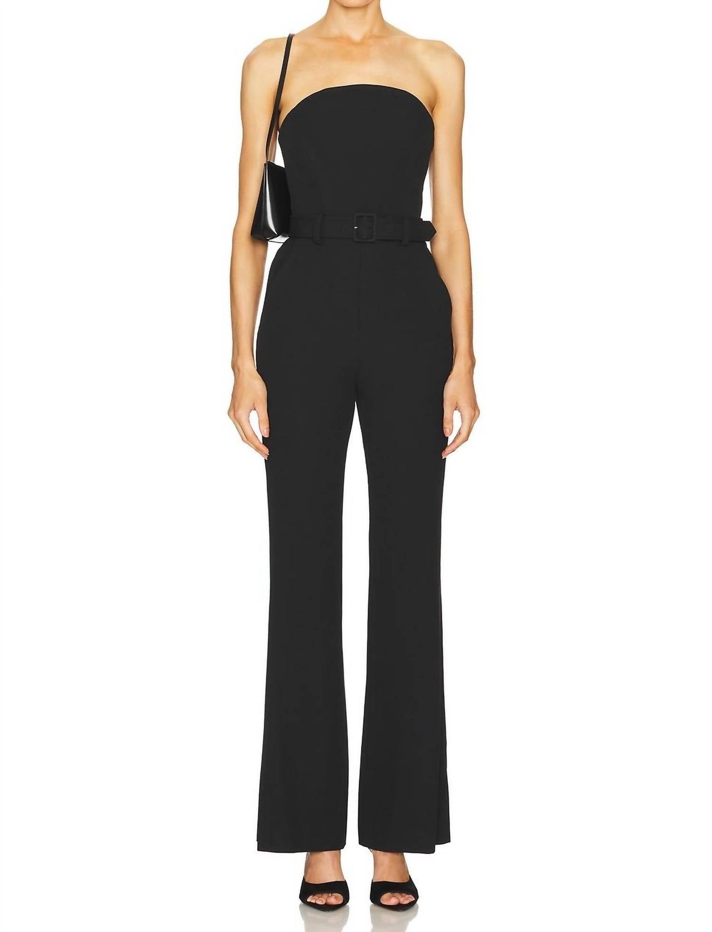 A.L.C. - Kate Strapless Belted Twill Jumpsuit
