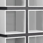 Contemporary 5-Tier White Bookshelf