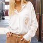 Blue B - Jessie Western Embroidered Linen Blouse