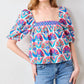 Printfresh - Margot Square Neck Blouse