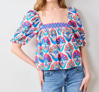 Printfresh - Blusa Margot com decote quadrado