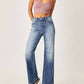 Risen - Curvy Wide Leg Straight Jeans