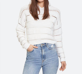 Outono Cashmere - Moletom com capuz Solid Pointelle