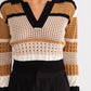 Le Lis - Collared V-neck Sweater