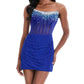 Ashleylauren - Strapless Beaded Mini Dress