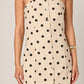 2.7 August Apparel - Polka Dot Linen Strapless Dress