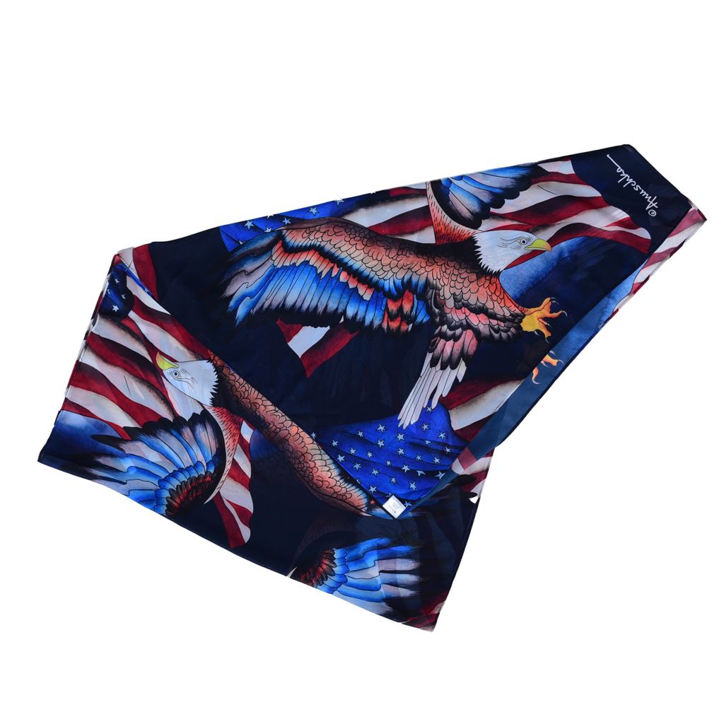 Cachecol leve de chiffon estampado Anuschka