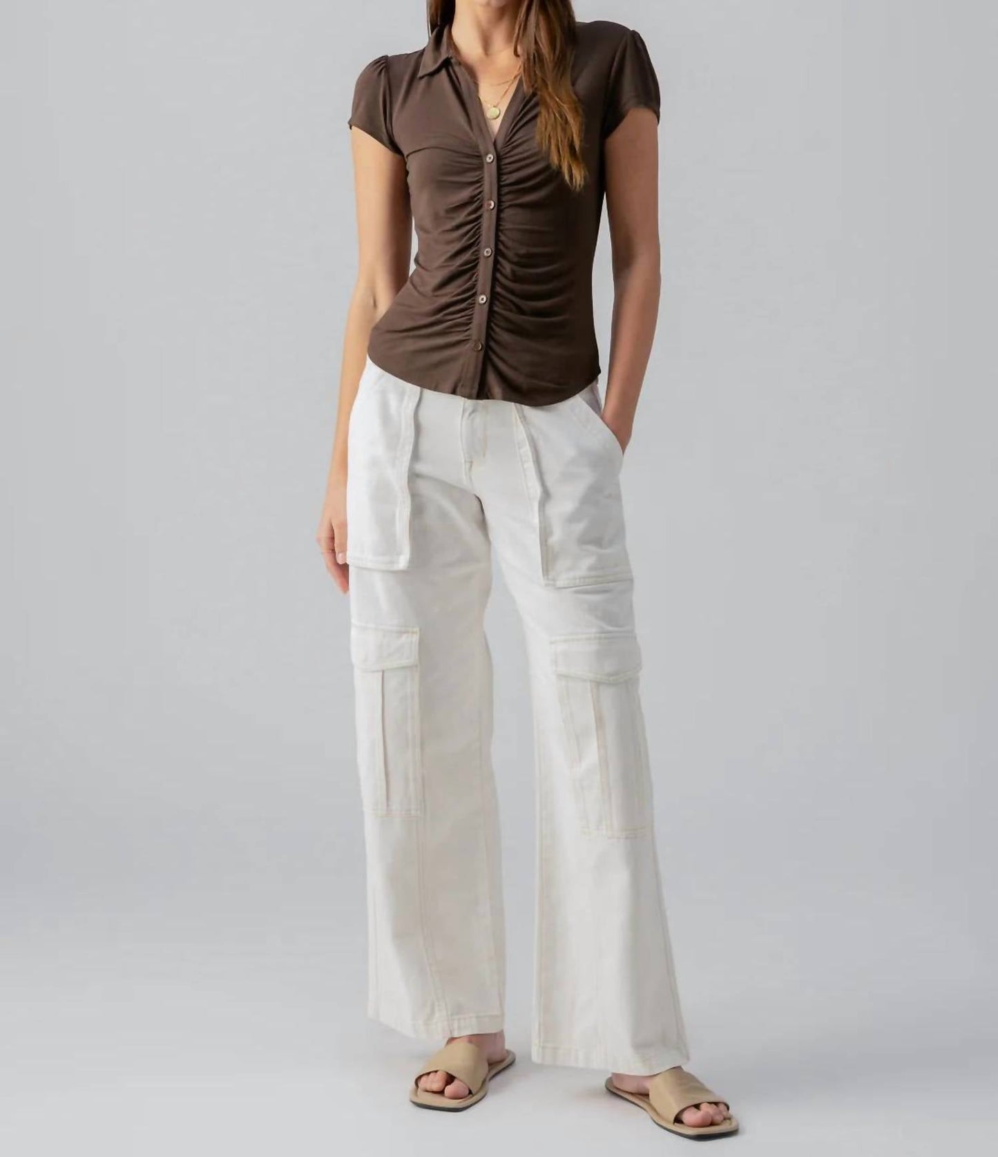 Sanctuary - Dream Button Up Top