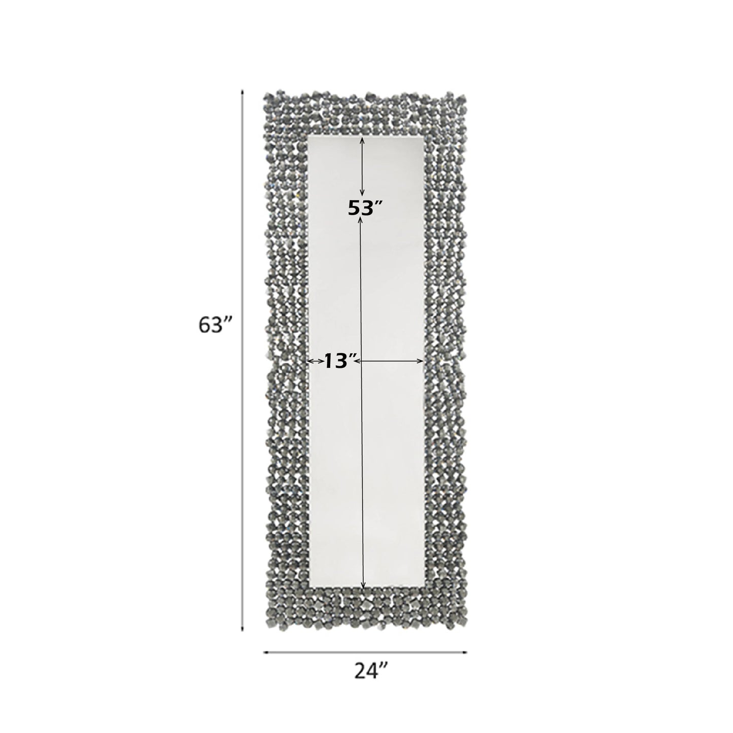 Kachina Mirrored & Faux Gems Accent Mirror