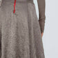 Brazeau Tricot - Cotton Silk Wrinkle Pouf Skirt