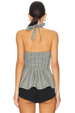 Free People - Top xadrez Anastasia Halter