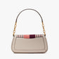 Kate Spade Gramercy Bolsa de Ombro Pequena Xadrez Sarja Listrada Racing
