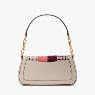 Kate Spade Gramercy Bolsa de Ombro Pequena Xadrez Sarja Listrada Racing
