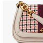 Kate Spade Gramercy Bolsa de Ombro Pequena Xadrez Sarja Listrada Racing