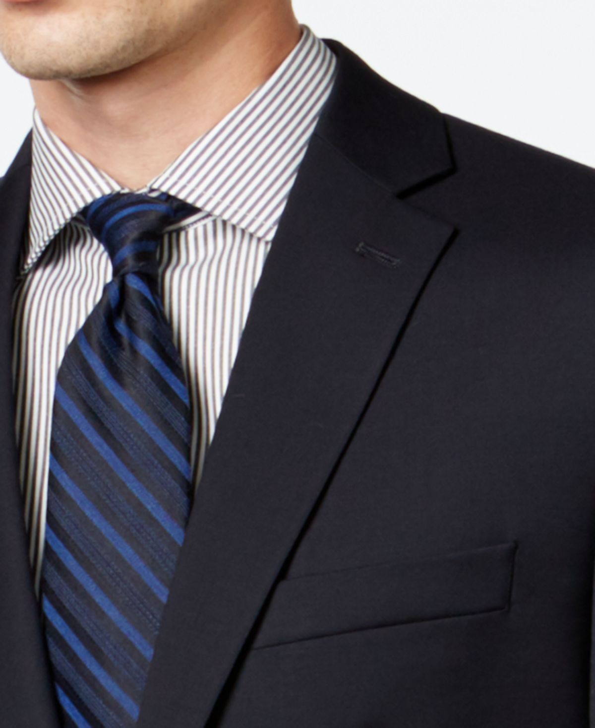 Terno Calvin Klein Slim Fit Masculino Azul Tamanho 36