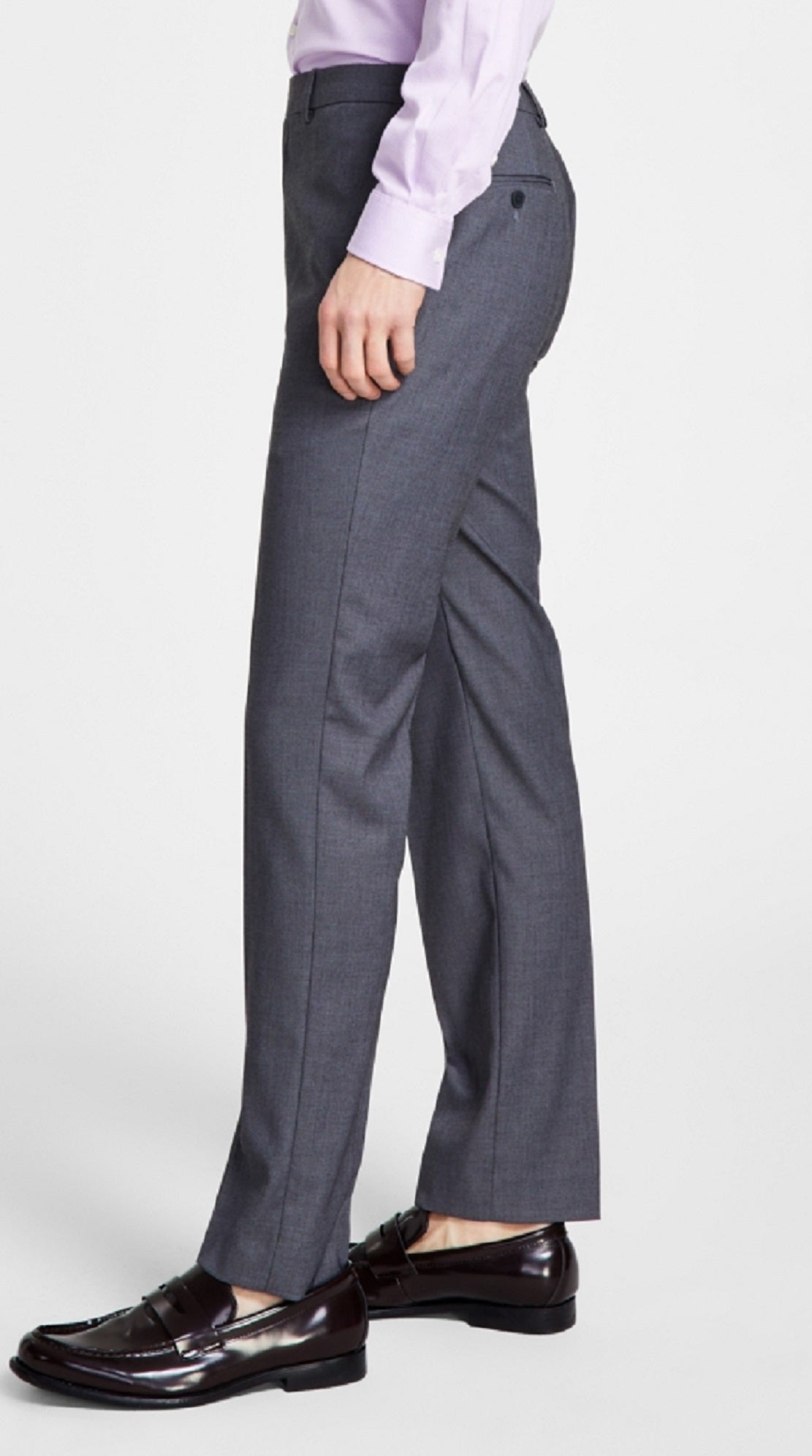 Calça social slim fit masculina Calvin Klein cinza tamanho 30x30