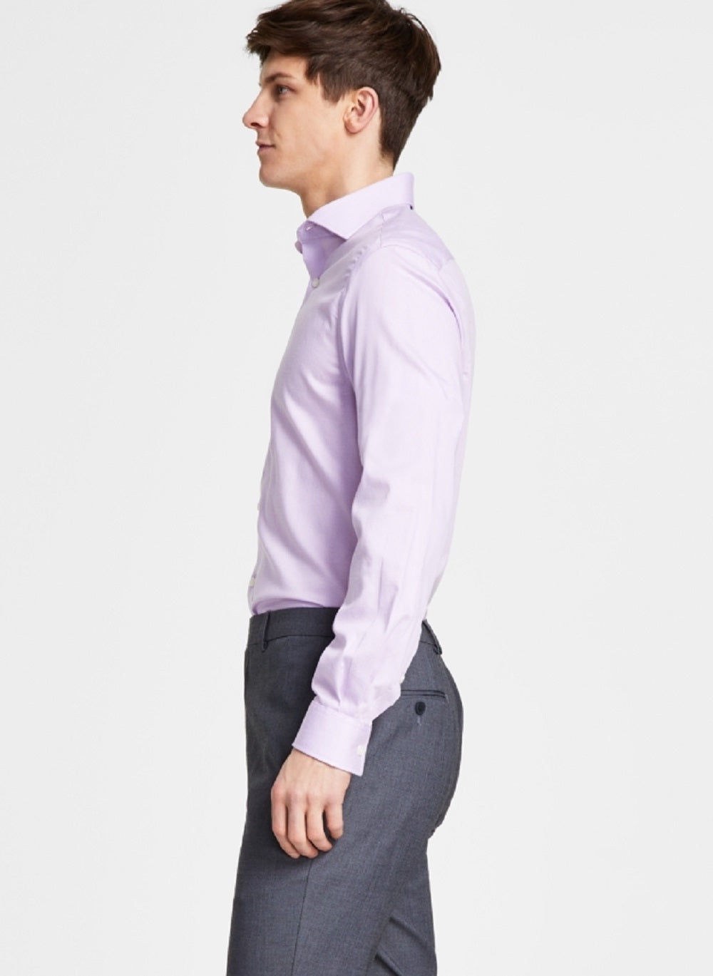 Calça social slim fit masculina Calvin Klein cinza tamanho 32x32