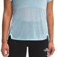 Camisa feminina de manga curta Sunriser da The North Face, azul, tamanho X-G