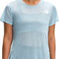 Camisa feminina de manga curta Sunriser da The North Face, azul, tamanho X-G