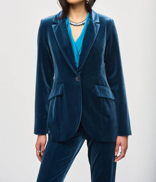 Joseph Ribkoff - Long Sleeve Velvet Blazer