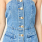 2.7 August Apparel - Dani Denim Mini Dress
