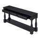 TREXM 63" Long Console Table with Drawers and Shelf