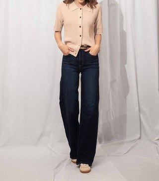 Be Cool - James Knit Button Up Top