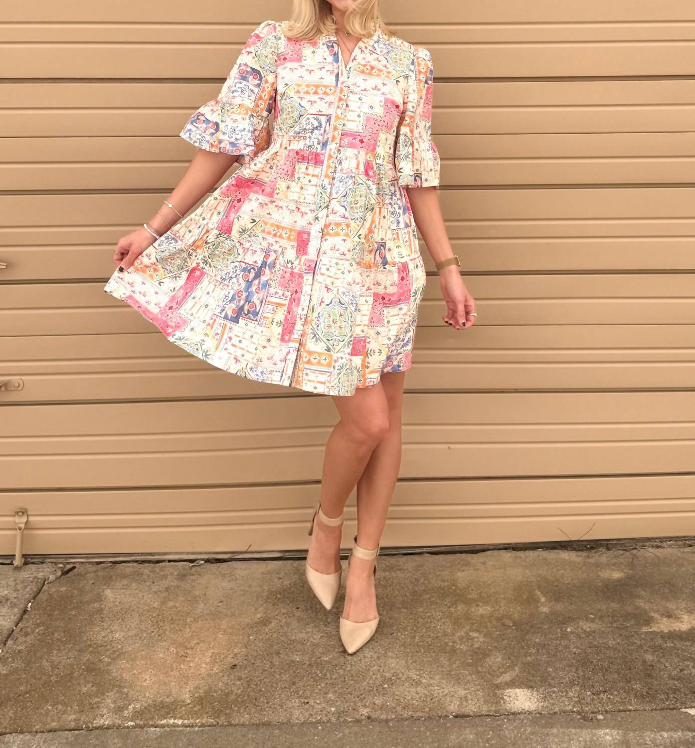 Aureum - Lucia Cotton Poplin Mini Dress