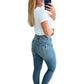 Judy Blue - Alba Distressed Hem Skinny Jeans