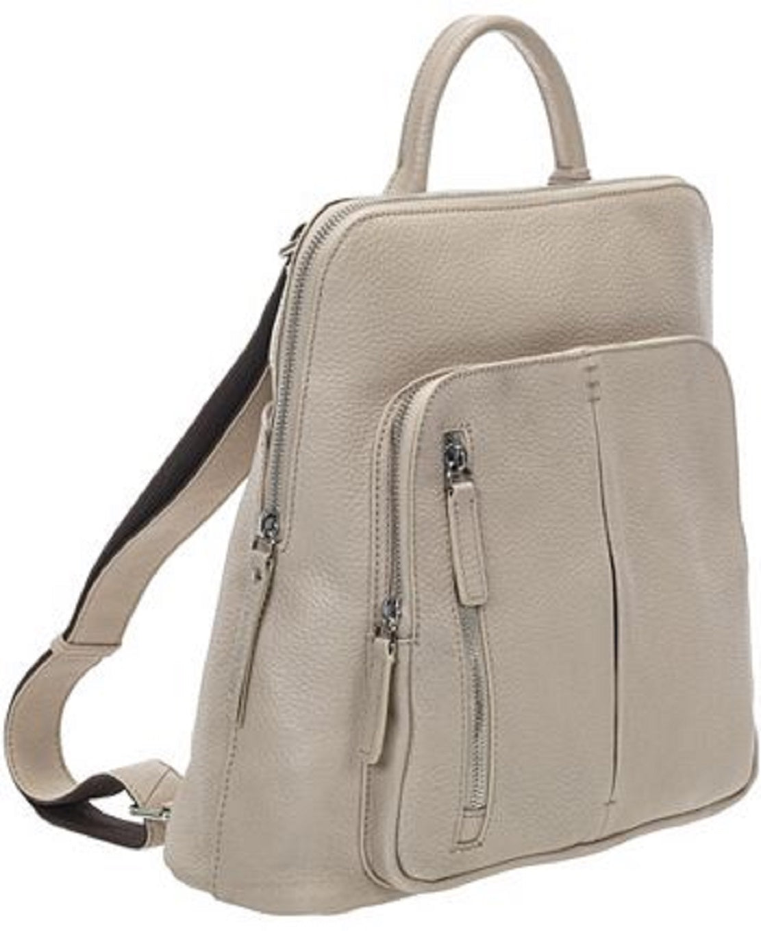 Mochila Mancini Brigette Pebbled Feminina Branca Tamanho Regular