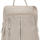 Mochila Mancini Brigette Pebbled Feminina Branca Tamanho Regular