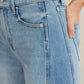 Z Supply - Luna High Rise Crop Bowed Leg Jeans