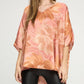 Adrienne - Floral Print Poncho Tunic Top