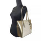 Michael Kors - Women's Charlotte Leather Top Zip Tote Bag Purse Large