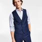 Colete Calvin Klein Masculino X Fit Slim Fit Stretch Birdseye Azul Tamanho P