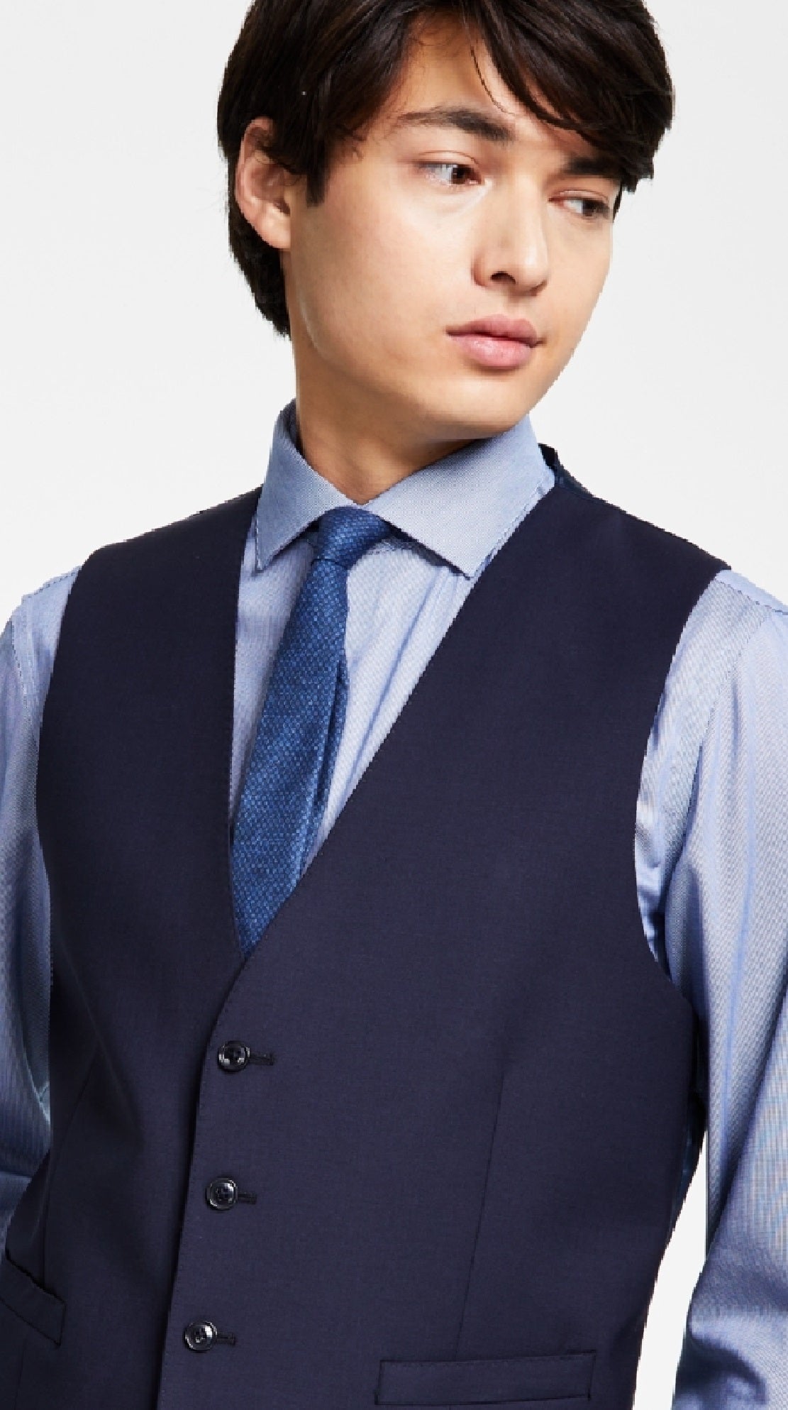 Colete Calvin Klein X Fit Stretch Solid Masculino Azul Tamanho Grande