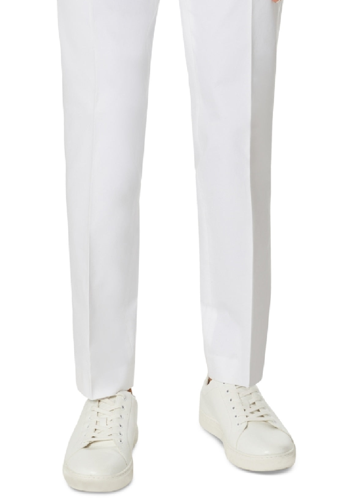 Tommy Hilfiger Masculino Modern Fit Th Flex Stretch Chambray Terno Calça Separada Branca Tamanho 33X32