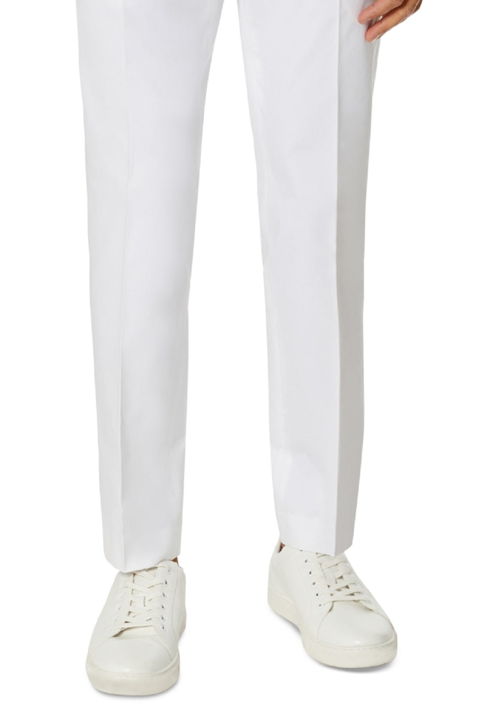 Tommy Hilfiger Masculino Modern Fit Th Flex Stretch Chambray Terno Calça Separada Branca Tamanho 34X34