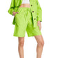 Topshop Women's Light Green Drawstring Shorts