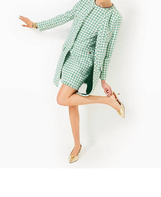 Lilly Pulitzer - Sapato Feminino Schuyler com Salto Kitten e Tiras