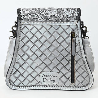 American Darling - Women's Floral Hand-tooled Genuine Leather Small Crossbody Bag