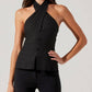 Astr - Yaritza Crossover Linen Blend Vest
