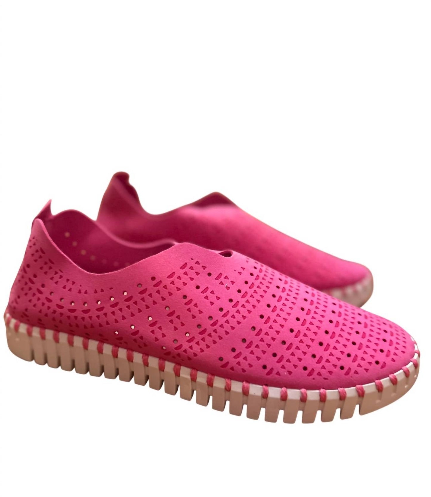 Ilse Jacobsen - Women's Scalloped Slip On Sneaker